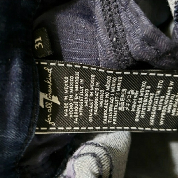 7 For All Mankind B Air High Rise Skinny Ankle - Picture 3 of 4